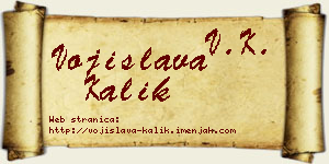 Vojislava Kalik vizit kartica